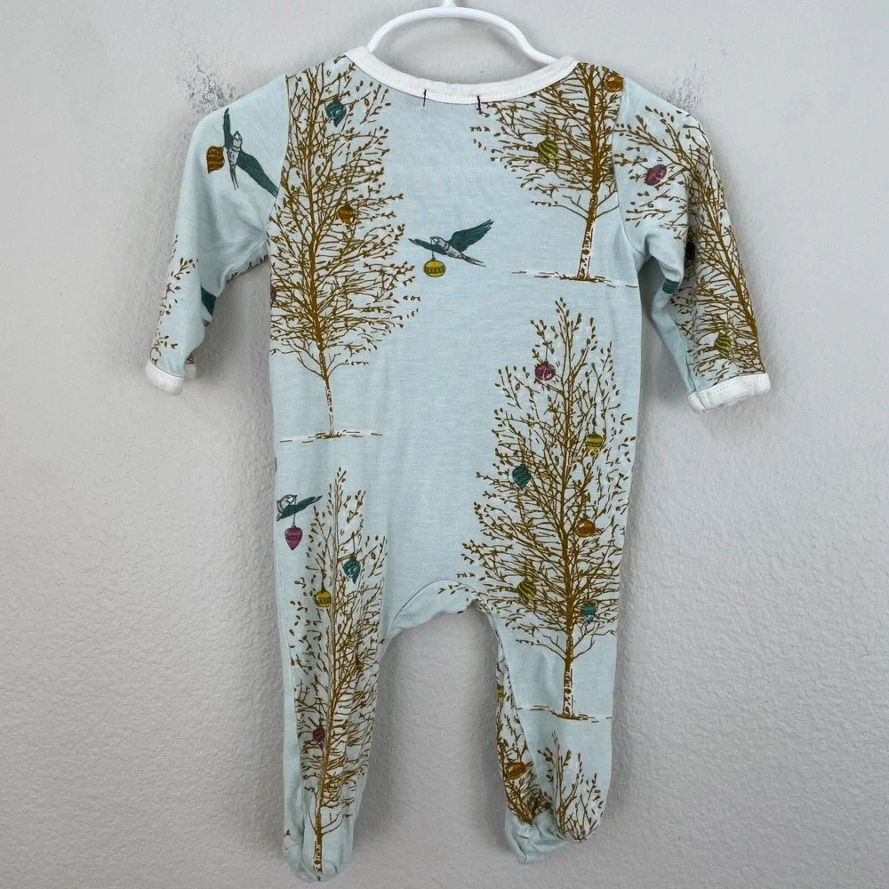 Milkbarn Baby 3-6 Month Footed One Piece Snap Closure Pajamas